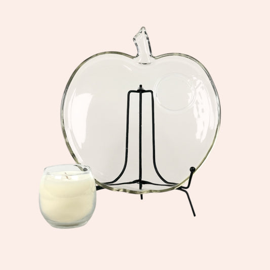 Apple tray + candle