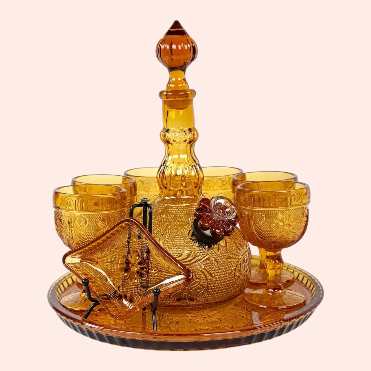 Amber tiara set