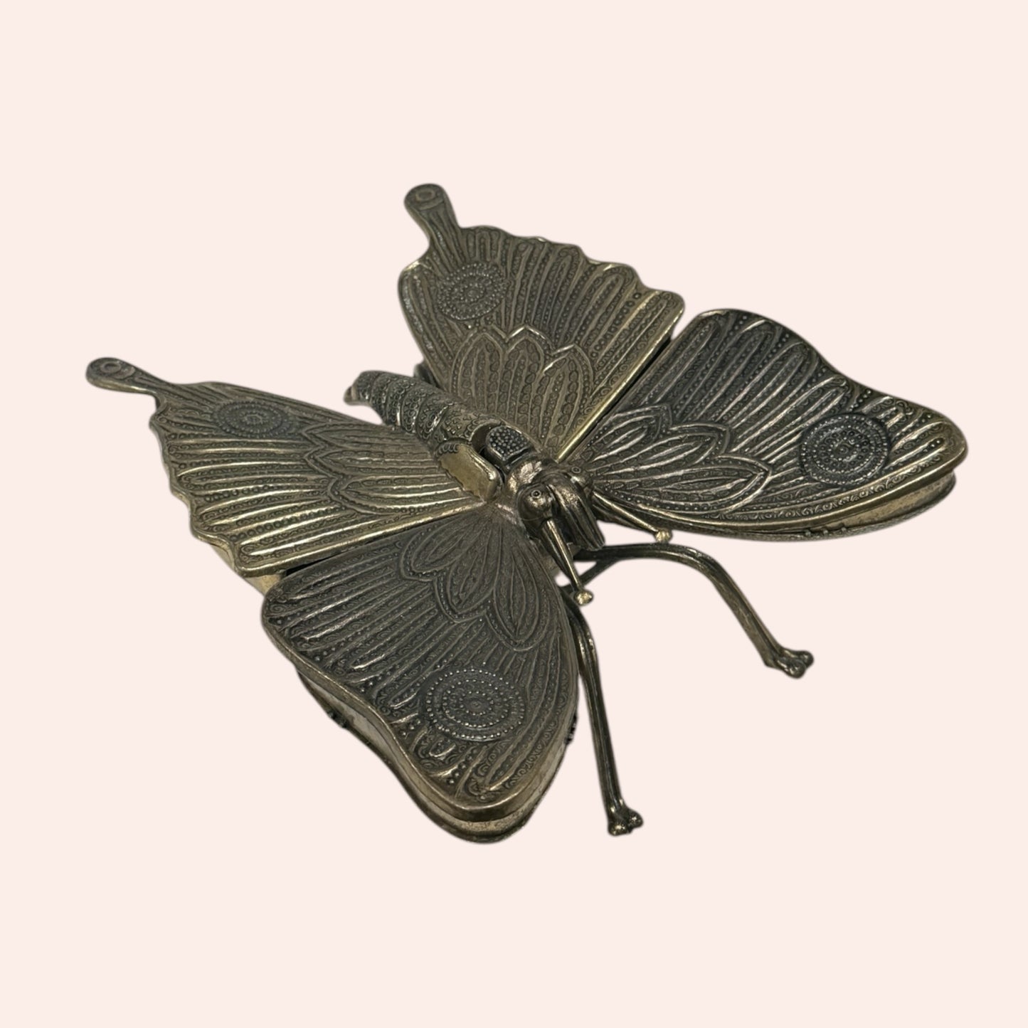 Butterfly brass ashtray